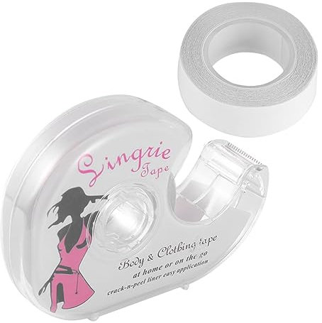 TENDYCOCO Biadesivo Trasparente Antiscivolo Per 2 Pezzi Da 5m Adesivo Per Cinture e Reggiseni Facile Da Applicare e Rimovibile Per in Formali e Quotidiane
