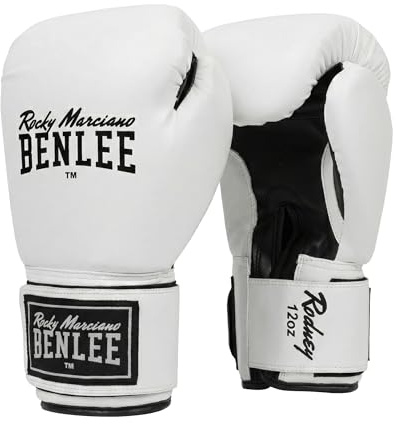 BENLEE boxningshandskar av konstläder Rodney, vit/svart, 35 ml