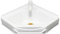 XRB2050 Lavabo de Pared de Resina, 38x20x10 cm Lavabo de Baño Tamaño Pequeño, Lavabo de Esquina para Guardarropa Aseo de Invitados Lavadero Garaje Blanco Lavabo Desagüe Grifos de Agua Fría