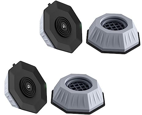 NUOBESTY 4Stücke rutschfeste Waschmaschinen und Kühlschrankmatten Vibrationsdämpfende Bodenschutzpads für Möbel und für Haushalte und Hotels