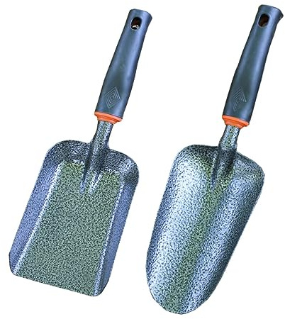 BESTonZON 2pezzi Piccole Vanghe Da Giardinaggio in Portatili e Resistenti Per Per Dissodare Terreno Trapiantare e Piantare Ortaggi e Piantine
