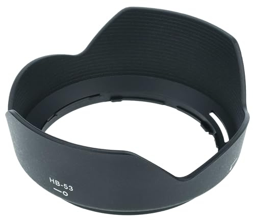 vhbw Paraluce sostituisce Nikon HB-53 per 77 mm obiettivo nero, plastica, tulipano, 11,4 cm