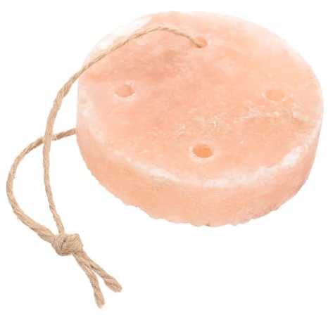 Supvox Salzleckstein für Kaninchen und Kleintiere Natürlicher Salzziegel 8x2cm mit Mineralien und Spurenelementen zum Aufhängen Haustierbedarf für Hamster Meerschweinchen und Nager
