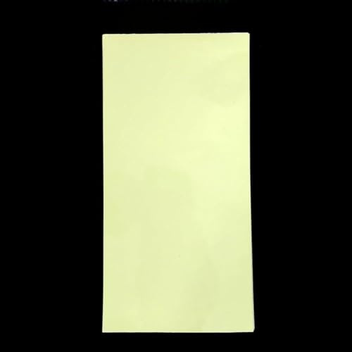 MonoSora Lot de 5 appâts autocollants lumineux 20 x 10 cm pour leurres de pêche d'eau douce, cuillères et clignotants, jaune-vert