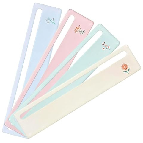 Genérico Localizador de líneas de Mahjong | 4 Piezas Portátil Acrílico Brillante | Localizador de Reglas y Ayuda Visual - para Usar en casa, Viajes, o Noches de Juego