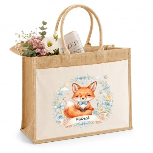 LIEBTASTISCH® Jutetasche mit Spruch - Baumwolltasche Stoffbeutel Einkaufstasche Geschenk
