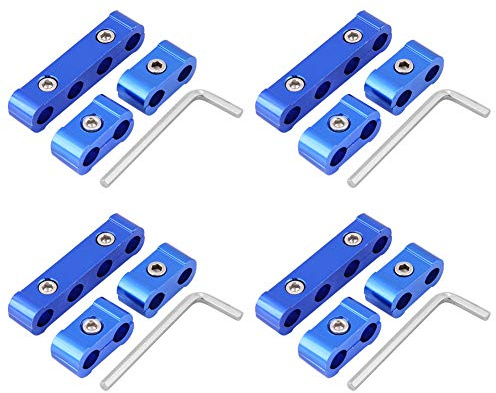 KIMISS 12 Stücke aluminiumlegierung Geflochtene Motor Zündkerze Drahtschlauch Separator Clamp Fitting Kit für 8mm 9mm 10mm