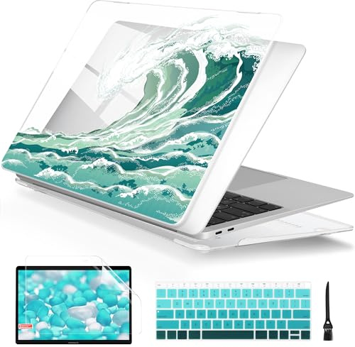 Batianda LumiArt Case for MacBook Air 13 M1 Chip, Wave