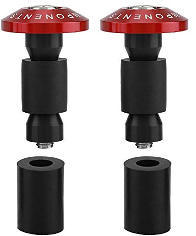 Motorradlenker-Endkappen 22 mm EVGATSAUTO 1 Paar für ATV-Offroad (rot)