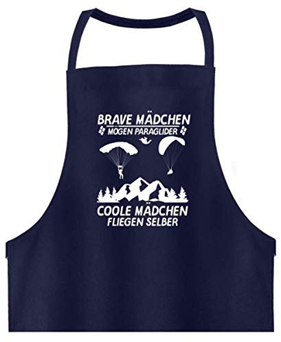 Galeriemode Brave Mädchen mögen Praglider - Hochwertige Grillschürze -Einheitsgröße-Dunkel-Blau