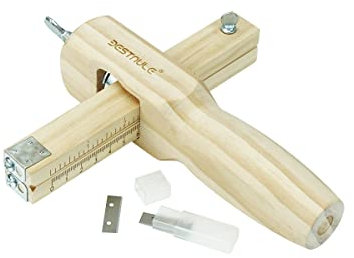 BESTNULE Leather Strip and Strap Cutter, Adjustable Leather Cutter with Blades