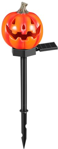 SAFIGLE Halloween Laterne Halloween Dekorationen Für Den Außenbereich Kürbis Dekoration Solarlampe Für Den Außenbereich Rasen Solarlampe Gartendeko Lampe Solar Gartenleuchte