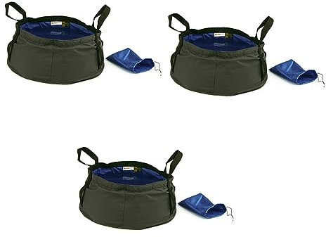 INOOMP 3st Reiseeimer Zusammenklappbarer Eimer Wasserbecken Im Freien Zusammenklappbares Wasserbecken Outdoor-Eimer Zusammenklappbares Eimerwaschbecken Falten Reisen Wasserbehälter