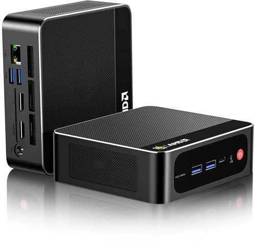 Beelink Mini PC AMD Ryzen 7 6800U Up to 4.7GHz 8C/16T, 24GB LPDDR5 RAM 500GB M.2 SSD, SER5 MAX Mini Computer Support 2.5GLAN/4K Triple Screen Display(HDMI+DP+Type-C)/WiFi6/BT5.4/Home/Office
