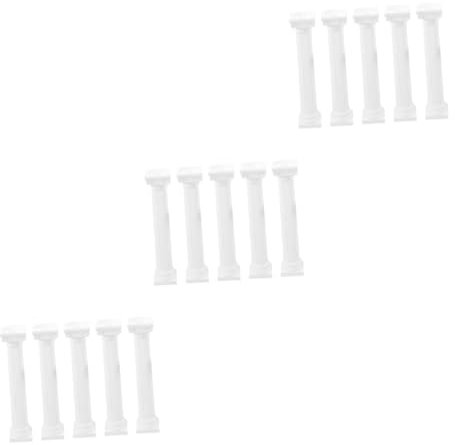 DECHOUS Griechische Kerzen 3 Sätze Römische Säule Mini Griechische Säulen Desktop-säulendekor Säulenfoto-requisite Bescherun Home Decoration Diy Basteldeko Säulen Dekorationen Plastik Weiß 5 Stück * 3
