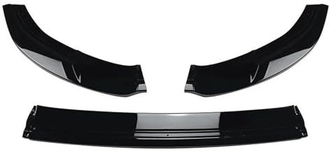 Frontspoiler 3X Für VW Für Golf 7 MK7 Für GTI R Für GTD Für GTE 2012-2018 Front Stoßstange Splitter Lip Spoiler Diffusor Frontstoßstange Spoiler(Schwarz glänzend)