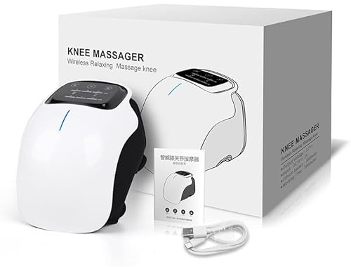 ReliveX Kniemassager Kabelloses Knie-Massagegerät mit Infrarot-Tiefenwärme, Laser-Vibration zur Knieschmerzlinderung