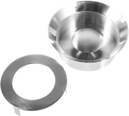 HOLIDYOYO Edelstahl Aschenbecher Im Nordischen Minimalismus-design Kreativer Und Funktionaler Tischascher Für Zuhause Und Büro Winddicht Runder Rauchhalter Für Raucher