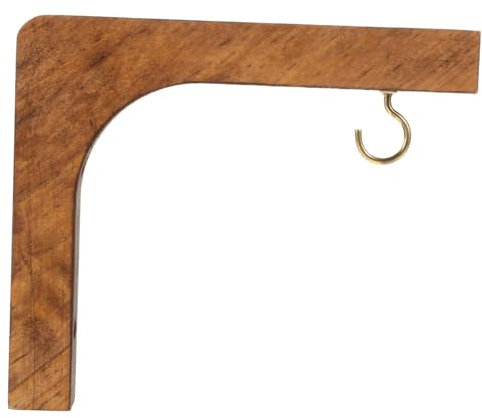 Toyvian Gancho Colgante De Pared Para Plantas De Madera De Pino Nogal, Soporte Decorativo Para Interiores y Exteriores, Estante Colgante Compacto y Resistente Para Jardín y Hogar