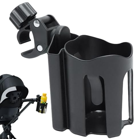 Tewzafiya Porte-gobelet pour Guidon – Accessoire Porte-Verres pour Chaise roulante | antidérapant dégagement Rapide, adapté aux Supports de 5 à 8 cm pour Voyage en Fauteuil Roulant Aventure ATV