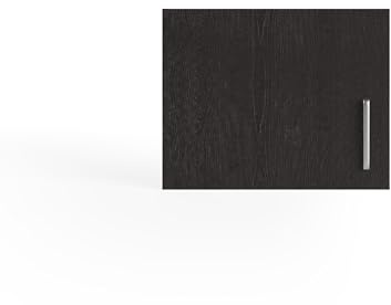 Wasophoogte® Armoire de Rangement - Meuble Haut pour Meuble Machine à Laver - Module C - 700(P)*665(L)*530(H) mm - Noir - Design élégant, Gain de Place et Ergonomique – Facile à Installer