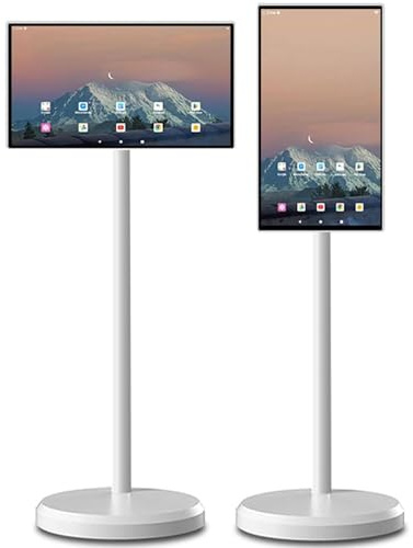 Monitor Smart Screen Portatile,Touch Screen a 10 Punti Ruotabile 1080p Con Fotocamera Da 8 Mp,8+128g,Batteria Integrata (6-8 Ore),Bluetooth E Wifi per Studio,Riunioni,Film,Giochi,Canto 24in