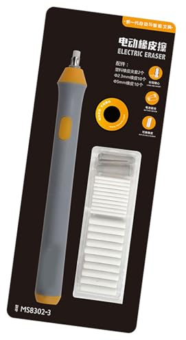 Elektrischer Radiergummi, tragbarer Bleistift mit Ersatzminen, batteriebetriebene Radiergummis für Künstler, Zeichnen, batteriebetriebener Bleistift für Künstler