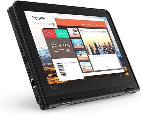 Lenovo ThinkPad 11e Yoga Gen 6 Business Laptop, 11,6 Zoll HD (1366×768), Intel Core I5-8200Y, 8 GB RAM, 256 GB SSD, US QWERTY Tastatur, Windows 11 Pro (Generalüberholt)