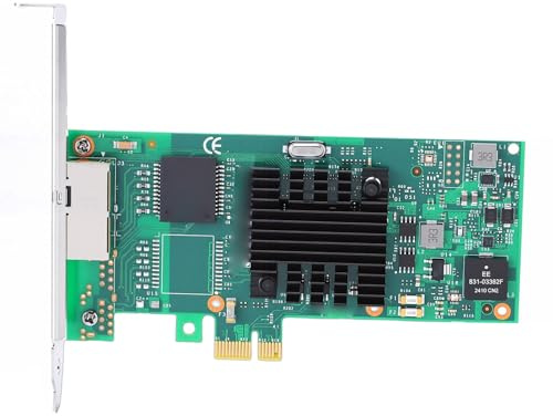 Zunate Carte Réseau Gigabit PCIe, Adaptateur Réseau PCI Express Double Port RJ45, Carte NIC Ethernet avec Puce 350AM2, pour Serveurs, Ordinateurs de Bureau, Applications Industrielles