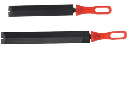 Saw Files Set 2PCS Rasp Profile For Hand Saw Sharpening Edge Refining Steel Body Comfortable Rubber Handle 150mm 200mm Ergonomic Grip For Woodworking