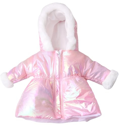 18-Zoll-Puppenkleidung, Winter-Outfit, Langer Mantel, Jacke, Babypuppenkleidung, DIY, Kapuze mit Reißverschluss für Bindung und Interaktion, Spielspielzeug.
