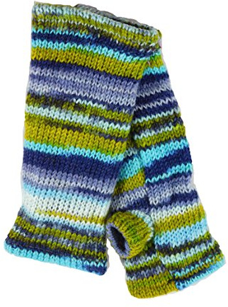 musimon Handstulpen Pulswärmer Stulpen Wolle gestrickt Fleecefutter bunt