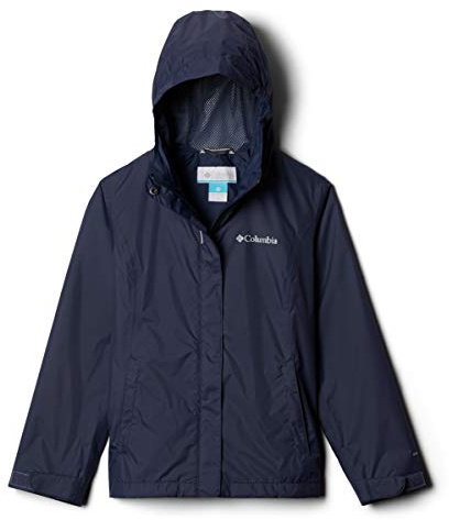 Columbia Arcadia Jacket, Chubasquero Impermeable para Niñas, Nocturnal, Talla S