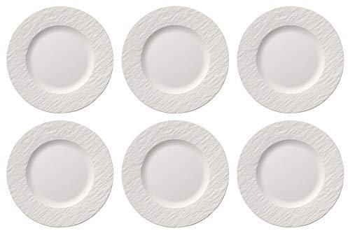 Villeroy & Boch Manufacture Rock Blanc Frühstücksteller 22 cm Set6