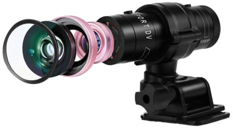 CCYLEZ Full HD 1080P 30fps -Sport-DV-Kamera, wasserdichte IPX-4-Fahrrad-Motorradhelm-Action-DVR-Videokamera, Videorecorder für Abenteuer im Freien