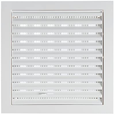 Steinberg14 Blanco 190x190 mm Rejilla de Ventilacion con Cierre y Mosquitera, Plastico ABS