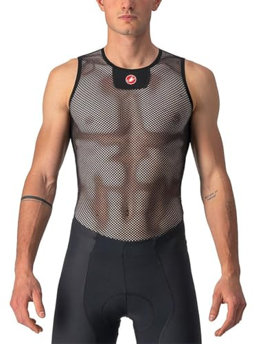 CASTELLI Core Mesh 3 Sleeveless, T Shirt Uomo, Black White, M