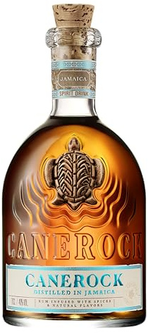 CANEROCK - Boisson spiritueuse à base de RHUM - 40% Alcool - Origine : Barbade - Notes d'épices douces & patissières - A déguster pur ou en cocktail - 70 cl