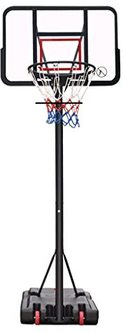 Basketballkörbe Kinder Tragbarer Aufzugs-Basketballkorb, Basketballkorb Für Mobiles Training Im Innen- Und Außenbereich, Einstellbare Höhe 1,9-3,05 M (Size : 60x90cm)