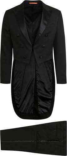 Frack noir Budapest stretch - Taille 54 - Homme - Vêtements - Coupe ajustée, Noir , 54