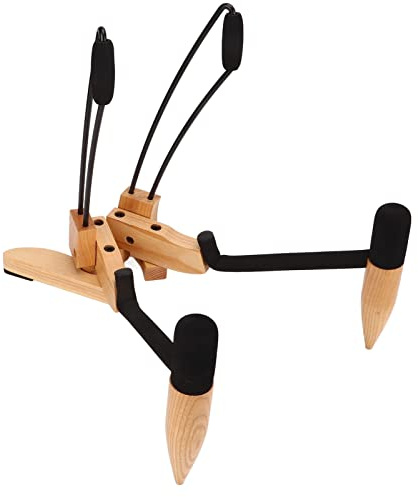 Klappbarer Gitarrenständer, robust, Faltbarer Celloständer, aus Holz, klassisch, tragbar, für Cello-Gitarren-Bässe