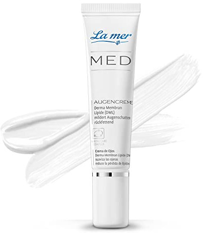La Mer MED crema per gli occhi – lenitiva cura degli occhi per pelli sensibili – ammorbidisce le ombre degli occhi, arrossamento e bruciore – Rafforza la barriera protettiva della pelle – 15 ml