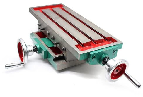 XY Kreuztisch Frästisch, Präzision Bohrtisch Bohrständer Fräsmaschine Arbeitstisch, Schraubstock Koordinatentisch, Frässchraubstock, Bench Clamps, 450 * 170 * 100 mm