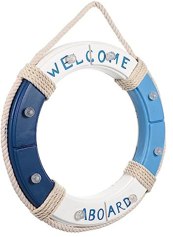 IMIKEYA Maritimer Rettungsring Als Wanddekoration Led-rettungsring Für Nautische Dekoration Ohne Batterie Aus Hochwertigem Material