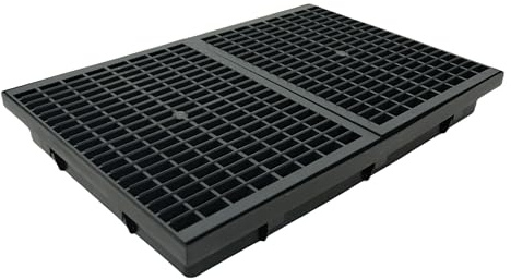 Megaa store Schuhabstreifer Abtreter Fußmatte Maschenrost Fußabtreter Eingangsmatte 600x408x70 mit Bodenwanne (Kunststoff-Schuhmatte)