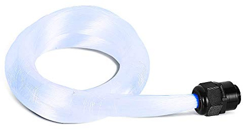 Cable de fibra óptica LED 3 m 300 piezas 0,75 mm PMMA Plastic End Glow LED fibra óptica para iluminación de techo estrellado, todo tipo de controladores Light Engine (sin motor de fibra óptica)