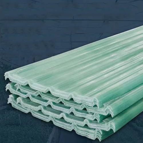 Dachplatte aus Fiberglas, 2 mm, Wellpappe, UV-Schutz, wasserdicht, Dachziegel für Tagesbeleuchtung, transparent, regendicht, 13 Stück, 88 x 160 cm Paneele
