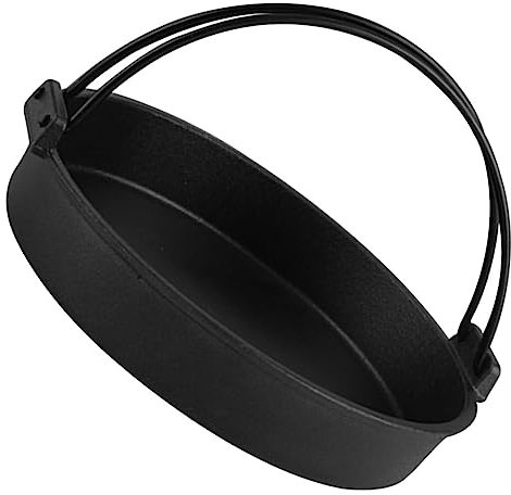 Cabilock Cast Iron Sukiyaki Pot Double Ear Design for Home Restaurant Use Versatile Kitchen Cooking Utensil for Japanese Sukiyaki and Shabu Shabu Made of Material Includes Lid for