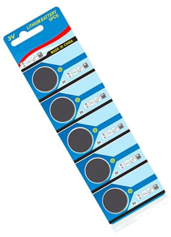 Lot de 5 piles bouton CR1616 au lithium 3 V pour clé de voiture, télécommande, horloge LED, pile bouton CR1616