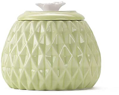 Recipientes de cocina Lata de té de cerámica con forma de piña, lata sellada, lata de almacenamiento de té for el hogar, lata de almacenamiento de té, caja de té china, lata de almacenamiento de té, 5